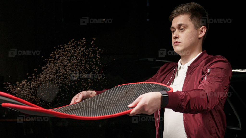 Dywaniki OMEVO są łatwe w czyszczeniu - często wystarczy wytrzepać