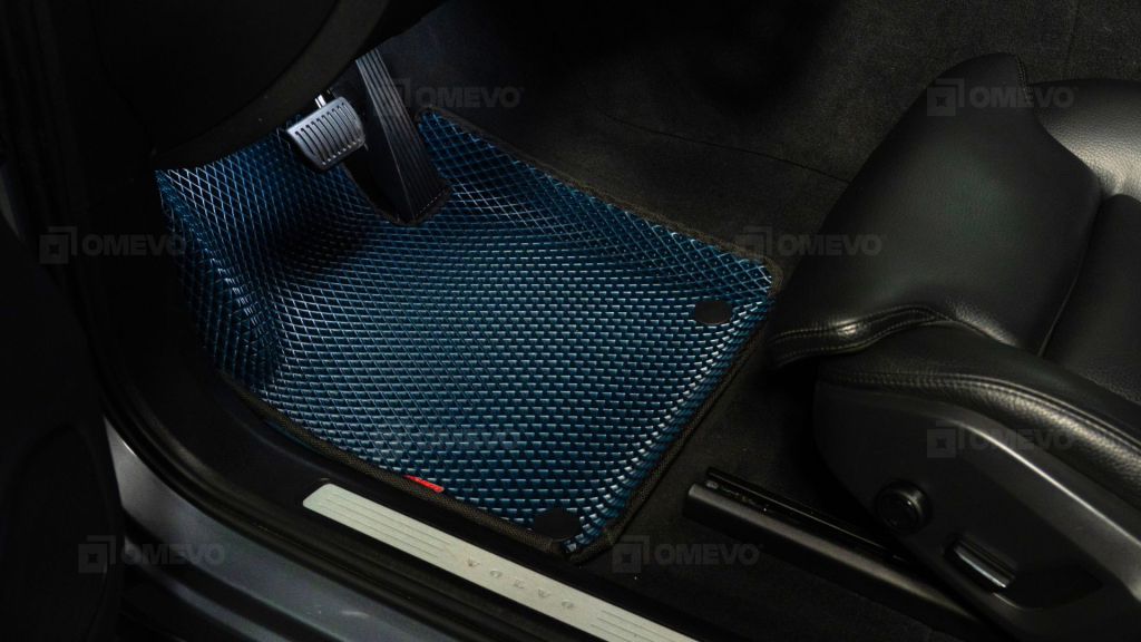 OMEVO 5D Pro dywanik kierowcy w kolorze atramentowym z czarnym obszyciem