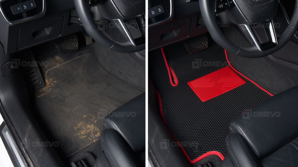 Dywaniki welurowe uniwersalne vs dopasowane OMEVO EVA Dywaniki