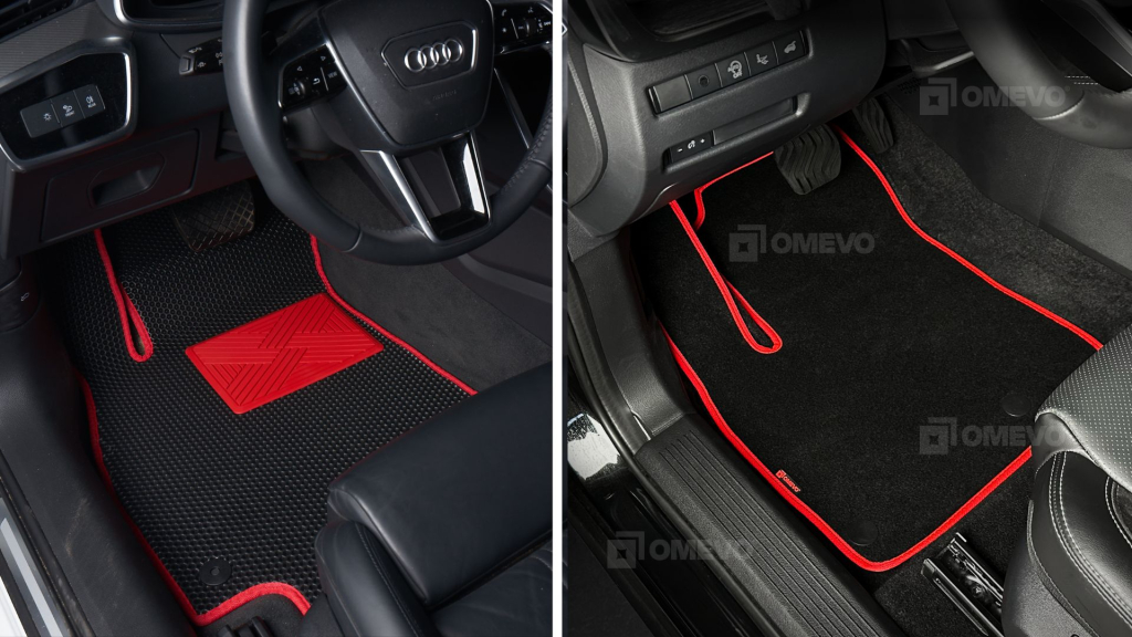 Dywaniki OMEVO - prezentacja w aucie