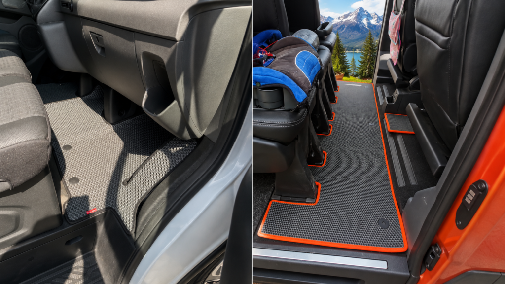 Omevo EVA Dywaniki Ford Transit 2 gen   - Dywaniki Przednie oraz Dywaniki Tylne 