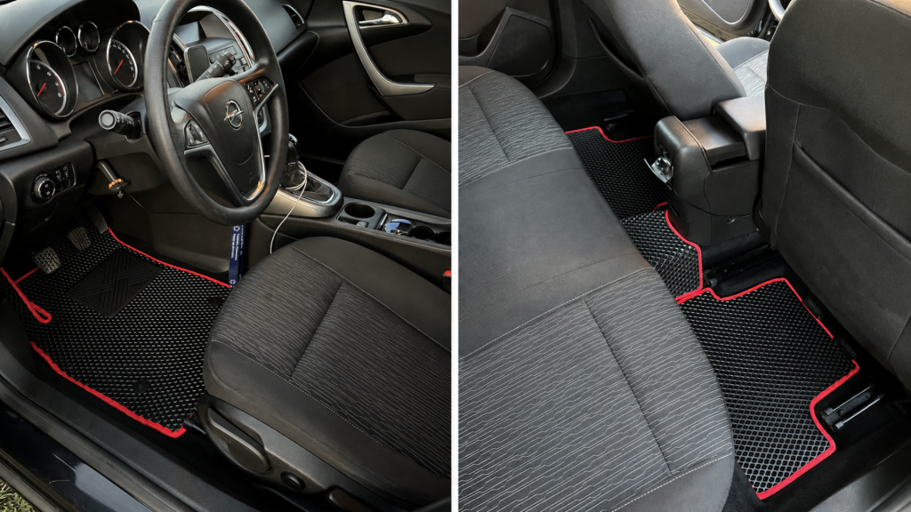 Omevo EVA Dywaniki Opel Astra J Hatchback  - Dywanik Kierowcy oraz Dywaniki Tylnego Rzędu 