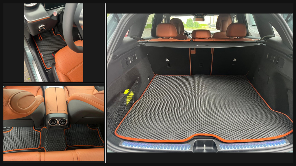 Omevo EVA Dywaniki Mercedes Benz GLC X254  - Dywanik Kierowcy + Dywaniki Tylnego Rzędu + Mata do Bagażnika