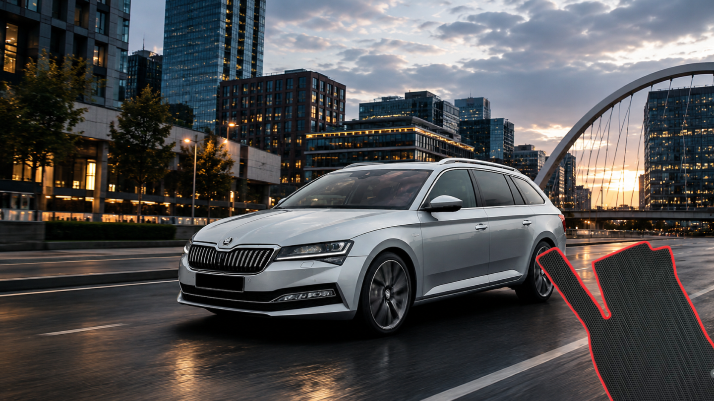 Dywaniki do Skoda Superb B8 kombi — EVA, guma czy welur?