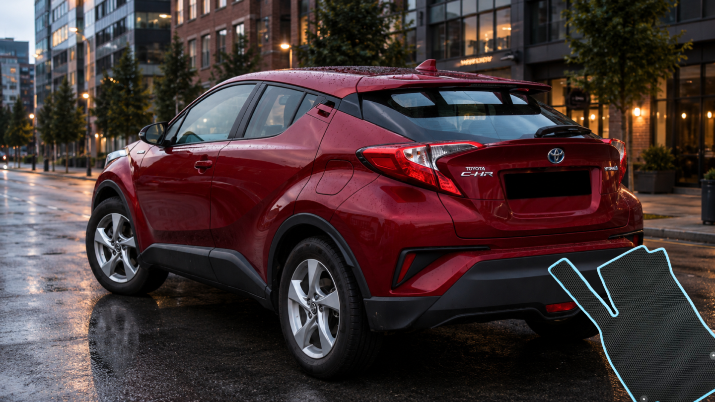 Dywaniki do Toyoty C-HR (1. gen) — EVA, guma czy welur?