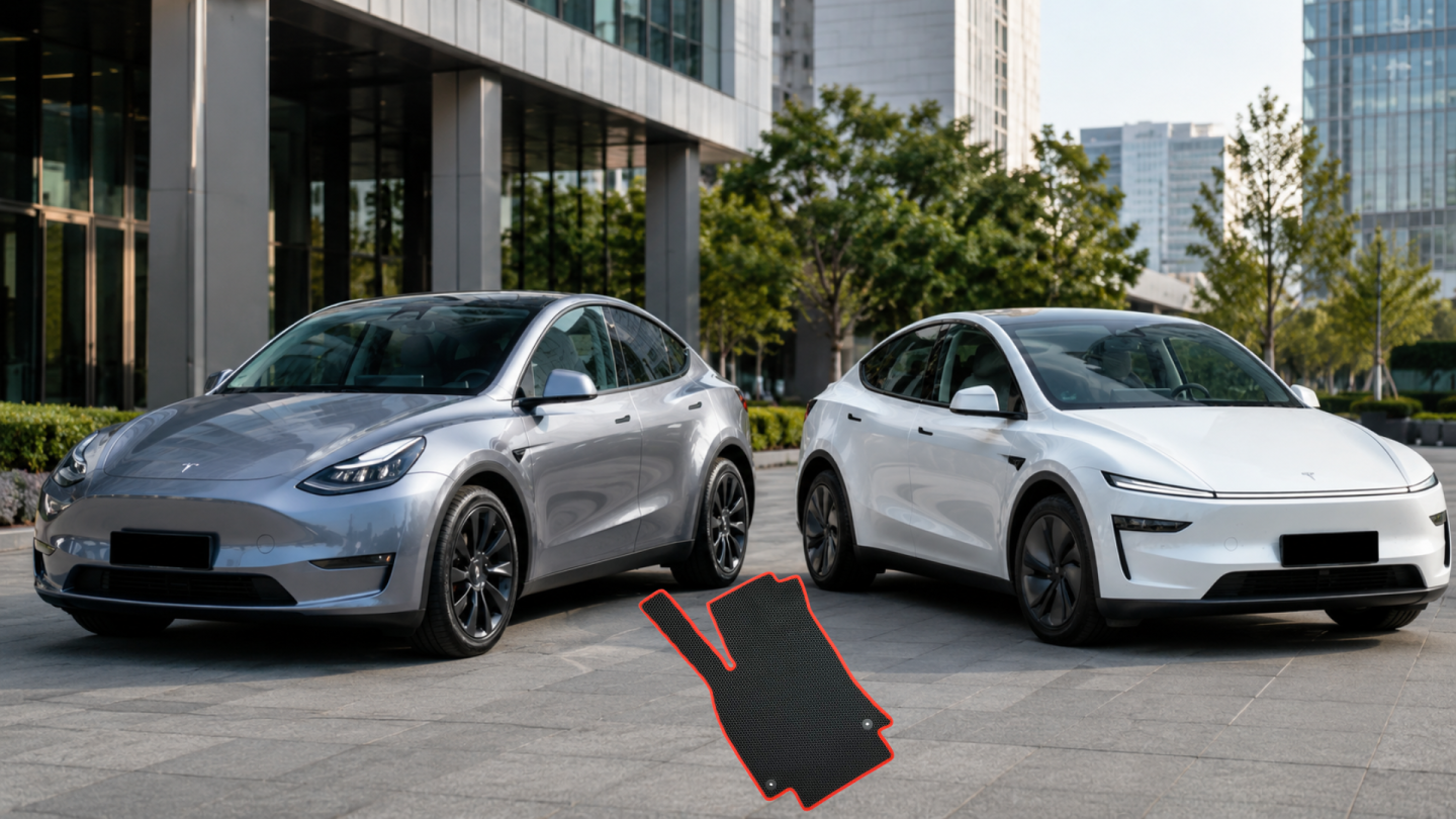 Dywaniki do Tesla Model Y – EVA, guma czy welur?