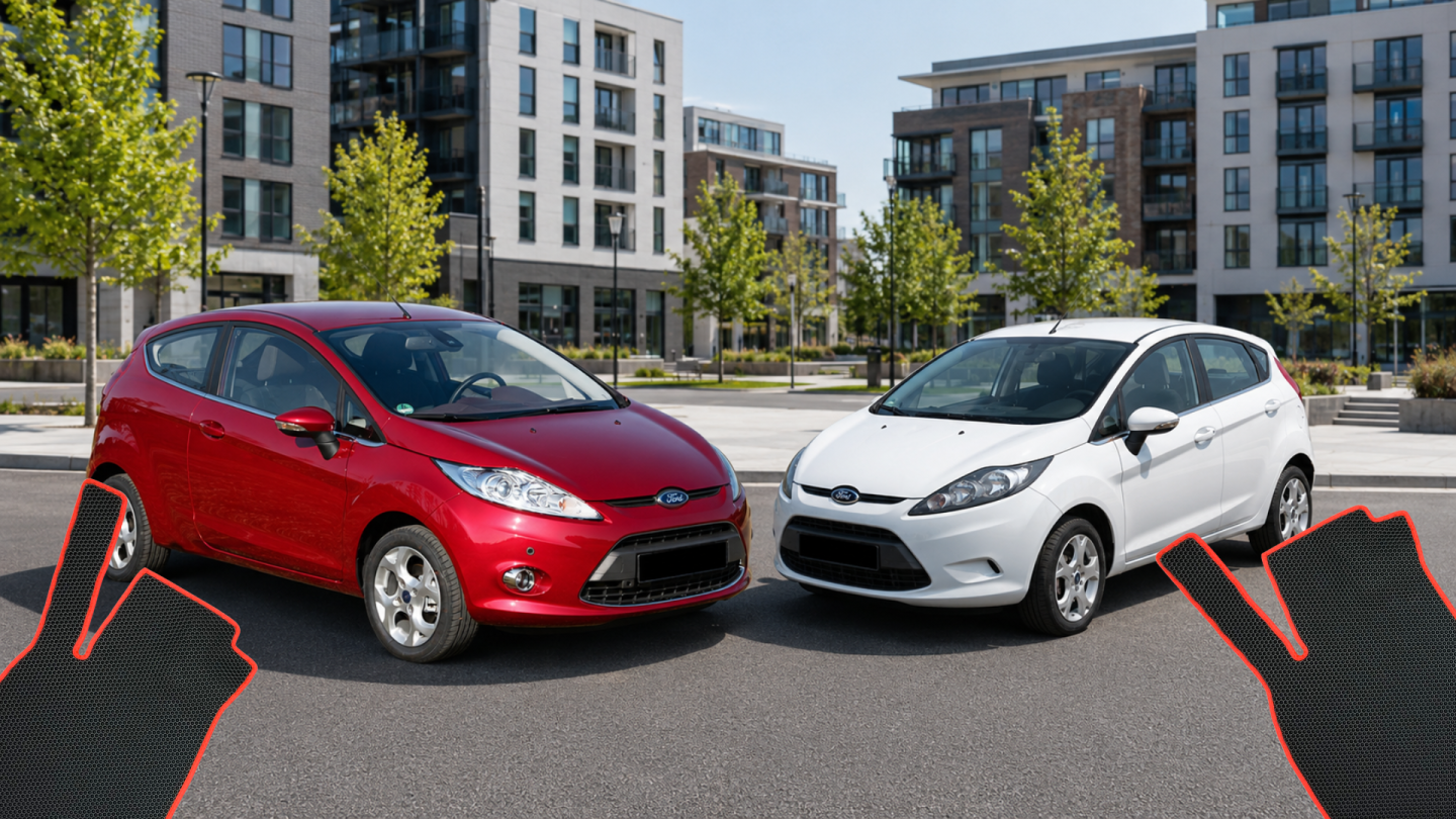 Dywaniki do Forda Fiesty 6. generacji (hatchback) / ST — EVA, gumowe czy welurowe?