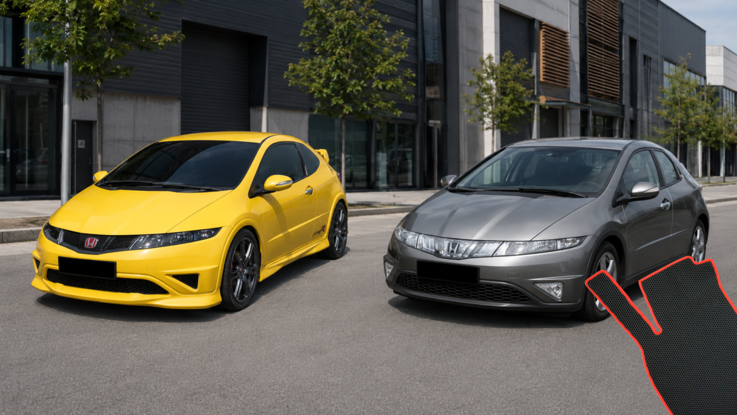 Dywaniki do Hondy Civic UFO (hatchback) / Type S/ Type R — EVA, gumowe czy welurowe?