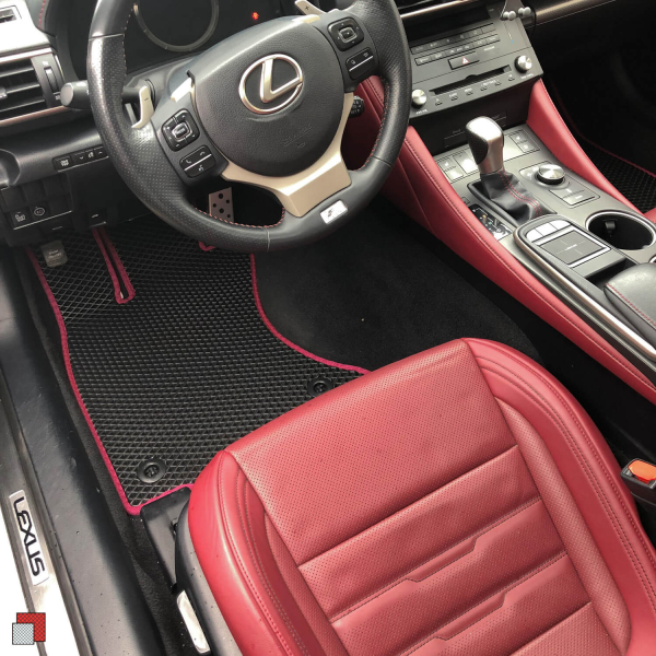 Lexus RC350 dywaniki czarne czerwone