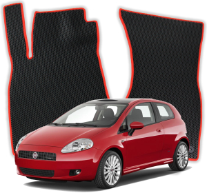 OMEVO EVA Dywaniki® do Fiat Grande Punto 1 gen Hatchback 3 drzwi (2005-2012)