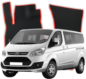OMEVO EVA Dywaniki® do Ford Tourneo Custom 8-osobowy L2  1 gen Minivan (2017-2023)