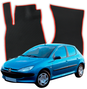 OMEVO EVA Dywaniki® do Peugeot 206 1 gen Hatchback 5 drzwi (1998-2009)