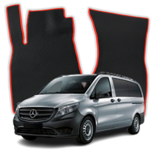 OMEVO EVA Dywaniki® do Mercedes-Benz eVito 9-osobowy Elektryczny W447 3 gen Minivan (2014-2025)