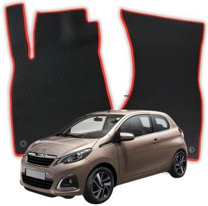 OMEVO EVA Dywaniki® do Peugeot 108 1 gen Hatchback 3 drzwi (2014-2022)