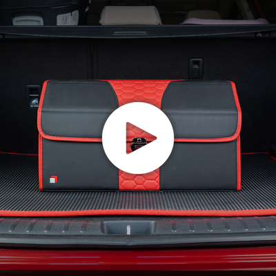 Video Organizer do bagażnika z ekoskóry