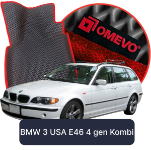 OMEVO 5D Pro EVA Dywaniki do BMW 3 USA E46 4 gen Kombi (1998-2007)