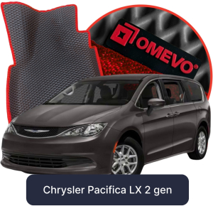 OMEVO 5D Pro EVA Dywaniki do Chrysler Pacifica 8-osobowy Benzyna 2 gen Minivan (2016-2025)