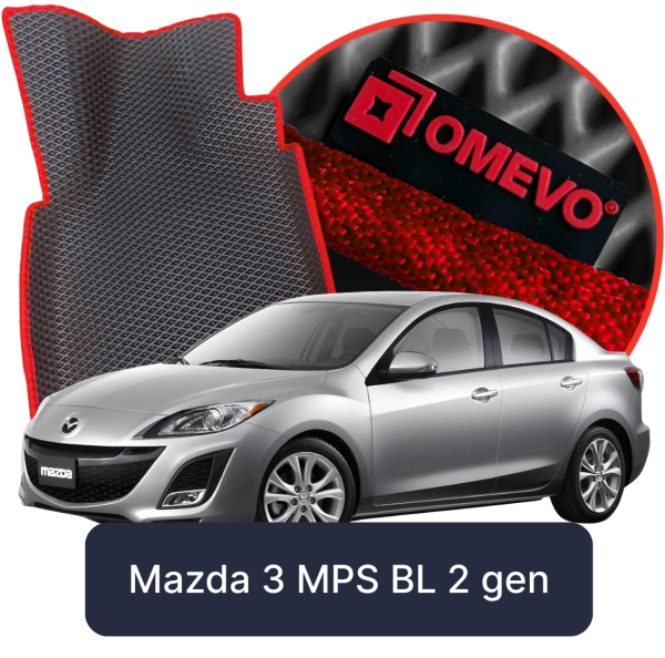 Dywaniki samochodowe EVA OMEVO do Mazda 3 MPS BL 2 gen Sedan (2008-2013)
