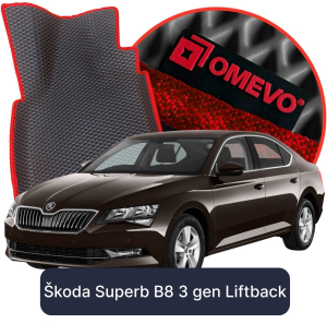 OMEVO 5D Pro EVA Dywaniki do Škoda Superb B8 3 gen Liftback (2015-2024)