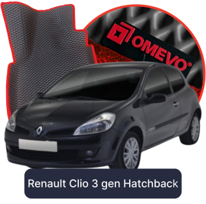 OMEVO 5D Pro EVA Dywaniki do Renault Clio przedliftingowy (do 2009) 3 gen Hatchback 5 drzwi (2005-2012)