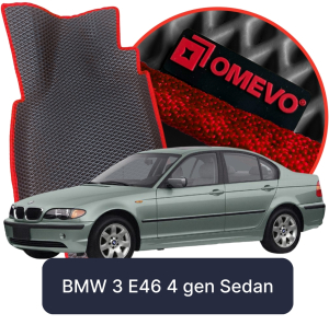 OMEVO 5D Pro EVA Dywaniki do BMW 3 E46 4 gen Sedan (1998-2007)