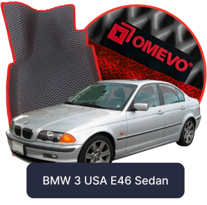 OMEVO 5D Pro EVA Dywaniki do BMW 3 USA E46 4 gen Sedan (1998-2007)