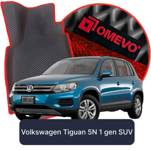 OMEVO 5D Pro EVA Dywaniki do  Volkswagen Tiguan 5N 1 gen SUV (2007-2016)
