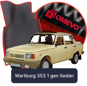 OMEVO 5D Pro EVA Dywaniki do Wartburg 353 1 gen Sedan (1966-1989)