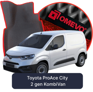 OMEVO 5D Pro EVA Dywaniki do Toyota ProAce City 2-osobowy 2 gen KombiVan (2019-2025)