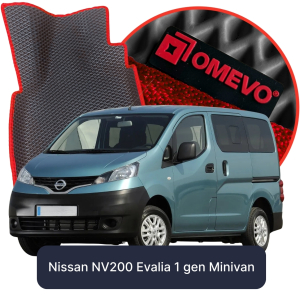 OMEVO 5D Pro EVA Dywaniki do Nissan NV200 Evalia 7-osobowy 1 gen Minivan (2009-2019)