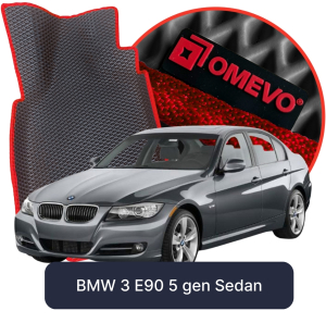 OMEVO 5D Pro EVA Dywaniki do BMW 3 E90 5 gen Sedan (2004-2012)
