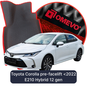 OMEVO 5D Pro EVA Dywaniki do Toyota Corolla Przed Lift <2022 E210 Hybryda 12 gen Hatchback 5 drzwi (2018-2025)