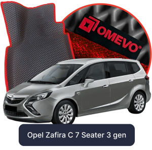 OMEVO 5D Pro EVA Dywaniki do Opel Zafira C 7-osobowy 3 gen Minivan (2011-2019)