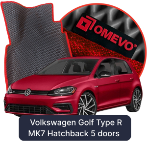 OMEVO 5D Pro EVA Dywaniki do Volkswagen Golf Type R MK7 7 gen Hatchback 5 drzwi (2012-2020)