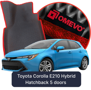 OMEVO 5D Pro EVA Dywaniki do Toyota Corolla Po Lift >2022 E210 Hybryda 12 gen Hatchback 5 drzwi (2018-2025)