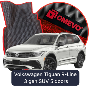 OMEVO 5D Pro EVA Dywaniki do Volkswagen Tiguan R-Line 3 gen SUV 5 drzwi (2024-2025)