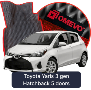 OMEVO 5D Pro EVA Dywaniki do Toyota Yaris  3 gen Hatchback 5 drzwi (2011-2020)