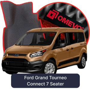 OMEVO 5D Pro EVA Dywaniki do Ford Grand Tourneo Connect 7-osobowy 2 gen KombiVan (2013-2022)