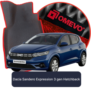 OMEVO 5D Pro EVA Dywaniki do Dacia Sandero Expression 3 gen Hatchback 5 drzwi (2020-2025)