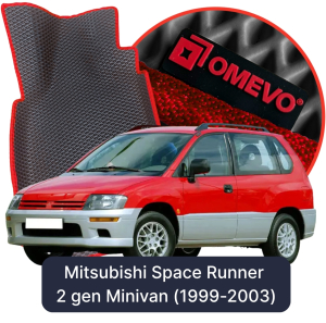 OMEVO 5D Pro EVA Dywaniki do Mitsubishi Space Runner 2 gen Minivan (1999-2003)