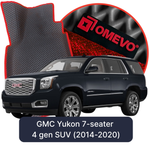 OMEVO 5D Pro EVA Dywaniki do GMC Yukon 7-osobowy 4 gen SUV (2014-2020)