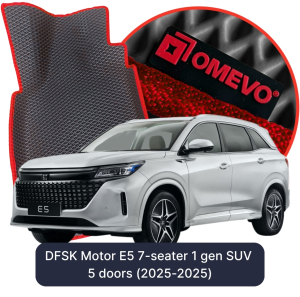 OMEVO 5D Pro EVA Dywaniki do DFSK Motor E5 7-osobowy 1 gen SUV 5 drzwi (2025-2025)