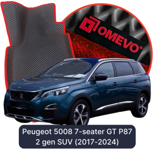 OMEVO 5D Pro EVA Dywaniki do Peugeot 5008 7 - Osobowy GT P87 2 gen SUV (2017-2024)