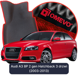 OMEVO 5D Pro EVA Dywaniki do Audi A3 8P 2 gen Hatchback 3 drzwi (2003-2013)