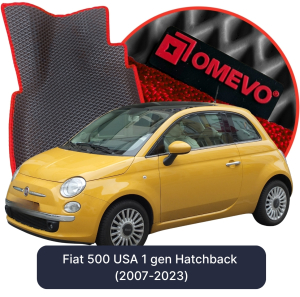 OMEVO 5D Pro EVA Dywaniki do Fiat 500 USA 1 gen Hatchback (2007-2023)