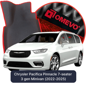 OMEVO 5D Pro EVA Dywaniki do Chrysler Pacifica Pinnacle 7-osobowy 3 gen Minivan (2022-2025)