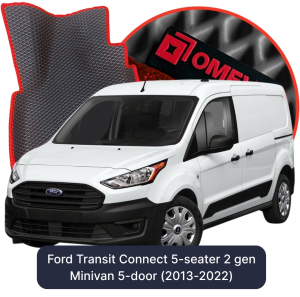 OMEVO 5D Pro EVA Dywaniki do Ford Transit Connect 5-Osobowy 2 gen Minivan 5 drzwi (2013-2022)