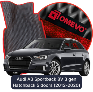 OMEVO 5D Pro EVA Dywaniki do Audi A3 Sportback 8V 3 gen Hatchback 5 drzwi (2012-2020)