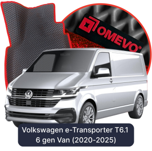 OMEVO 5D Pro EVA Dywaniki do Volkswagen e-Transporter 2- osobowy (blaszak) T6.1 6 gen Van (2020-2025)