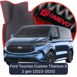 OMEVO 5D Pro EVA Dywaniki do Ford Tourneo Custom 8-osobowy Titanium X 2 gen Van 5 drzwi (2023-2025)